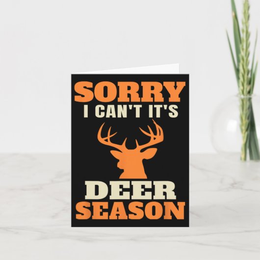 Funny Deer Hunting Gezegde Joke Kaart (Voorkant)