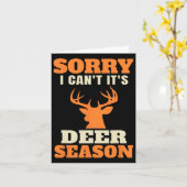 Funny Deer Hunting Gezegde Joke Kaart (Gele Bloem)