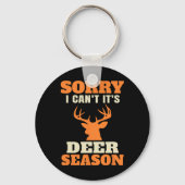 Funny Deer Hunting Gezegde Joke Sleutelhanger (Voorkant)