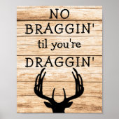 Funny Deer Hunting Hunter Poster (Voorkant)