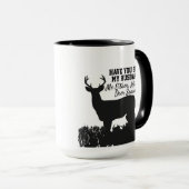 Funny Deer Hunting Husband Quote Mok (Voorkant rechts)