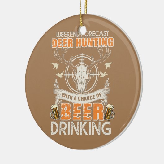 Funny Deer Hunting Keramisch Ornament (Links)