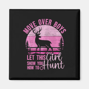 Funny Deer Hunting Laat dit meisje Show je hoe te  Magneet