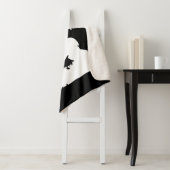 Funny Deer Hunting Mannen Black en White Hobby Sherpa Deken (In situ)