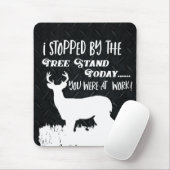 Funny Deer Hunting Mannen Hobby buitenshuis Muismat (Met muis)