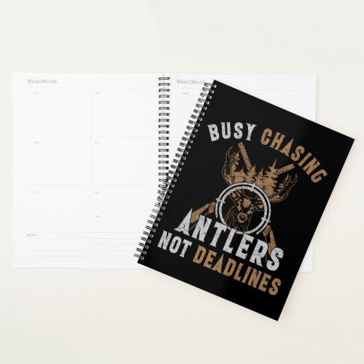 Funny Deer Hunting Planner (Display)