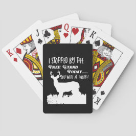 Funny Deer Hunting Quote Buck Mannen Pokerkaarten