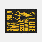 Funny Deer Hunting Quote Gift For Hunters  Fleece Deken (Voorkant (Horizontaal))