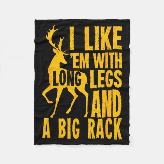 Funny Deer Hunting Quote Gift For Hunters  Fleece Deken (Voorkant)