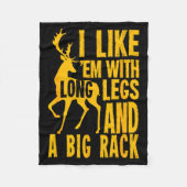 Funny Deer Hunting Quote Gift For Hunters Fleece Deken (Voorkant)