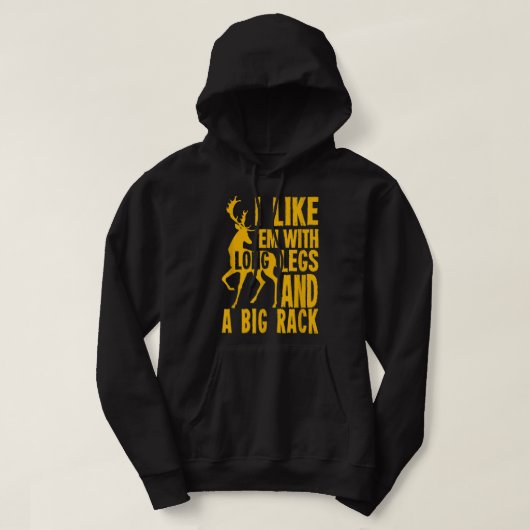 Funny Deer Hunting Quote Gift for Hunters Hoodie (Design voorkant)