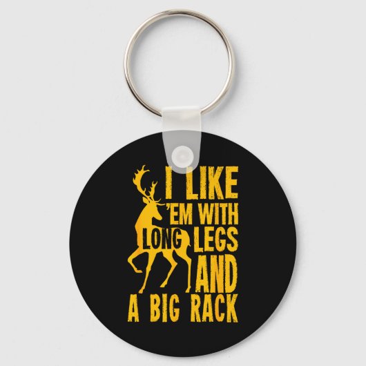 Funny Deer Hunting Quote Gift For Hunters  Sleutelhanger (Voorkant)