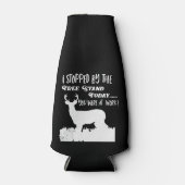 Funny Deer Hunting Quote Hobby Sport Flesjeskoeler (Voorkant)