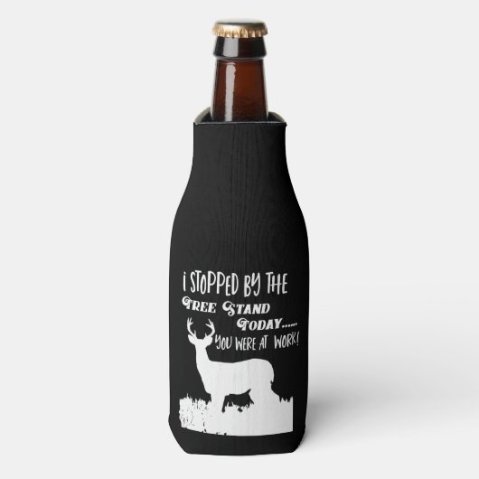 Funny Deer Hunting Quote Hobby Sport Flesjeskoeler (Fles Voorkant)