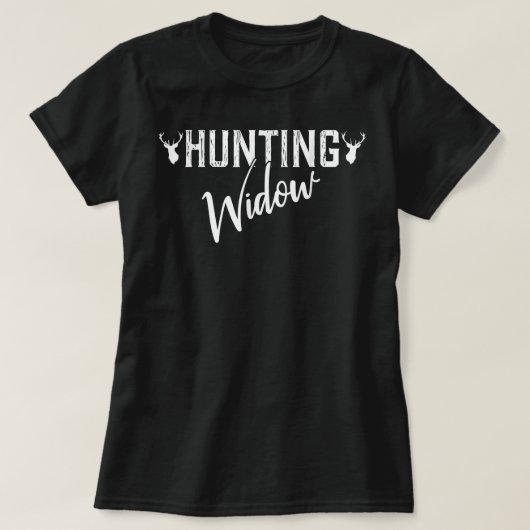 Funny Deer Hunting Shirten for Women Hunting Widow T-shirt (Design voorkant)