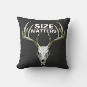 Funny Deer Hunting Size Matters Kussen