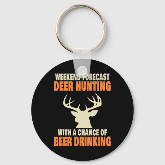 Funny Deer Hunting Sleutelhanger (Voorkant)