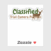 Funny Deer Hunting Sticker voor Computer (Vel)