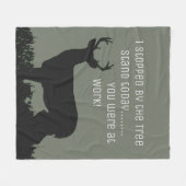 Funny Deer Hunting Tree Blanket Fleece Deken (Voorkant (Horizontaal))