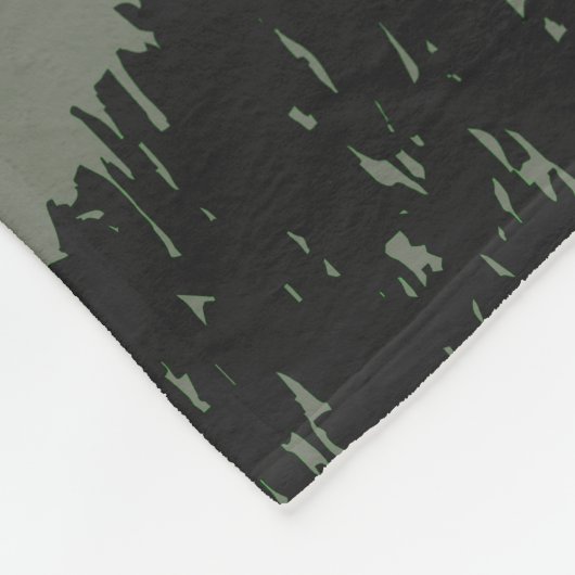 Funny Deer Hunting Tree Blanket Fleece Deken (Hoek)