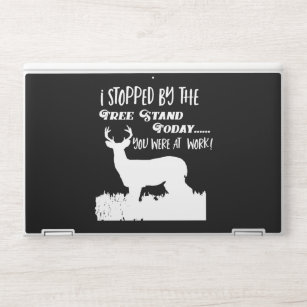 Funny Deer Hunting Tree stand Hobby HP Laptopsticker