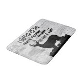 Funny Deer Hunting Tree Stand Whitetail Buck Quote Badmat (Gekanteld)