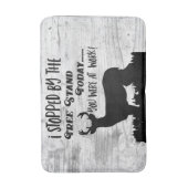 Funny Deer Hunting Tree Stand Whitetail Buck Quote Badmat (Voorkant Verticaal)