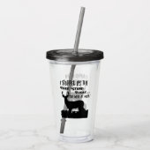 Funny Deer Hunting Whitetail Buck Sports Quote Acryl Drinkbeker (Achterkant)