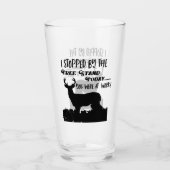 Funny Deer Hunting Whitetail Buck Sports Quote Glas (Voorkant)