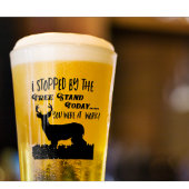 Funny Deer Hunting Whitetail Buck Sports Quote Glas
