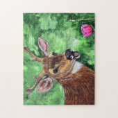 Funny Deer Painting Legpuzzel (Verticaal)