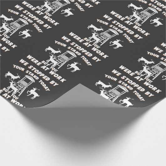 Funny Deer stand Deer Hunter Cadeaupapier (Hoek)