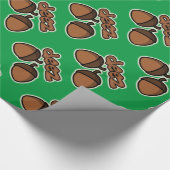 Funny deez nuts - groen vakantiepapier cadeaupapier (Hoek)