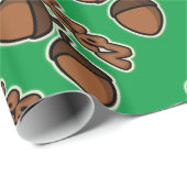 Funny deez nuts - groen vakantiepapier cadeaupapier (Rol Hoek)