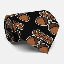 Funny Deez Nuts op zwart Stropdas