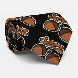 Funny Deez Nuts op zwart Stropdas
