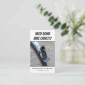 Funny defect achterlicht voor fietsreparatieschake visitekaartje (Staand voorkant)
