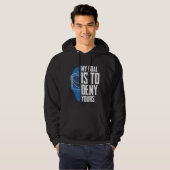 Funny Defence Goalie Ice Hockey Goalkeeper Hoodie (Voorkant volledig)
