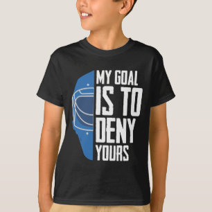 Funny Defence Goalie Ice Hockey Goalkeeper T-shirt