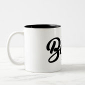 Funny Define Bossy NU! Tweekleurige Koffiemok (Links)