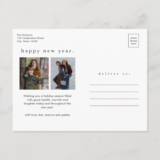 Funny Define Naughty 3 Kerstmis Feestdagenkaart (Achterkant)