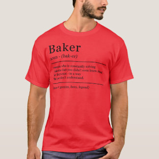 Funny Definition Baker Baking Job T-shirt