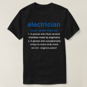 Funny Definition Journeyman Master Electricia Gif T-shirt (Design voorkant)