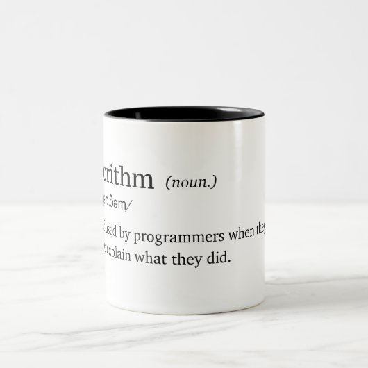 Funny definition of Algoritm Tweekleurige Koffiemok (Center)