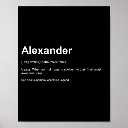 Funny Definition Quote For The Name Ander _  Poster (Voorkant)