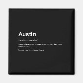 Funny Definition Quote For The Name Austin _ Magneet (Voorkant)