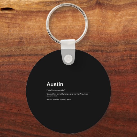 Funny Definition Quote For The Name Austin _  Sleutelhanger (Voorkant)