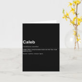 Funny Definition Quote For The Name Caleb _  Kaart (Gele Bloem)