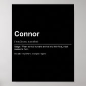 Funny Definition Quote For The Name Connor _  Poster (Voorkant)