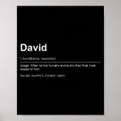 Funny Definition Quote For The Name David _  Poster (Voorkant)